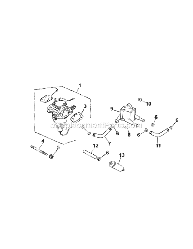 Cv23s-75592 Fuel System Diagram and Parts List for M50-KHS 53BB5BBP750 Cub Cadet Sprayer